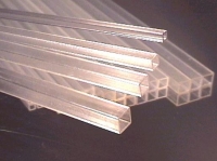 Profilrohr quadrat transparent 4,0 mm , 430-55/3
