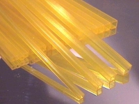 Profilrohr quadrat gelb 6,0 mm , 432-59/3