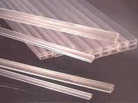 Profilrohr rechteck transparent 3,0 x 6,0 mm , 438-55/3