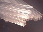 Profilrohr quadrat transparent 5,0 mm , 430-57/3