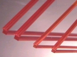 Profilrohr rechteck rot 3,0 x 6,0 mm , 442-55/3